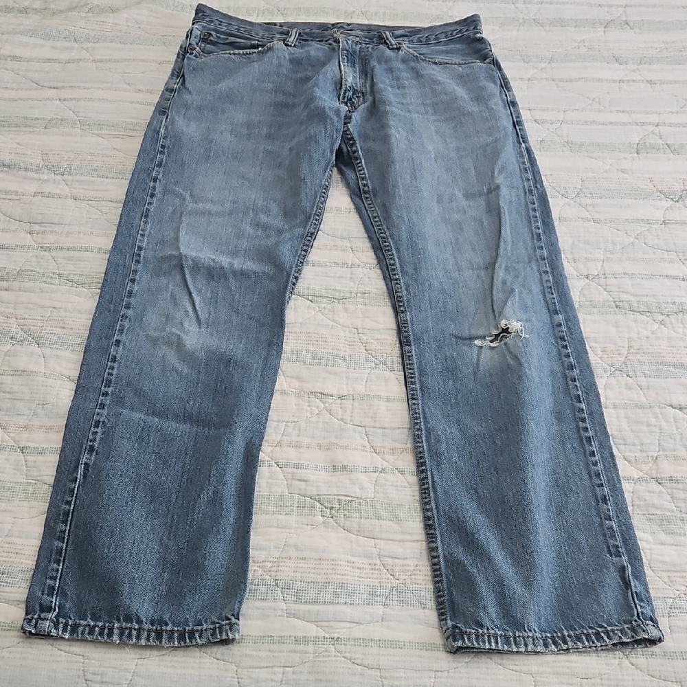 Levis Relaxed Fit 514 Distressed Jeans Size 34x32
